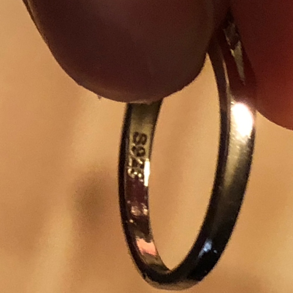 STERLING SILVER PERFECT PRINCESS RING SIZE 5.5 - Picture 5 of 8